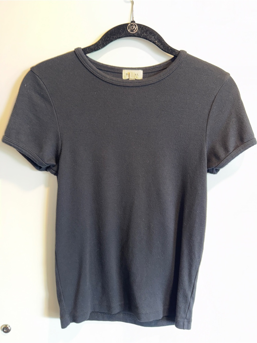 DONNI. Baby Rib Baby Tee black - Picture 2 of 4